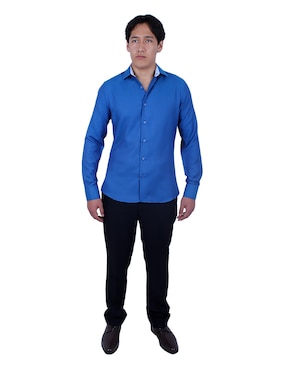 Camisa de vestir Parllieni manga larga para hombre
