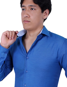 Camisa de vestir Parllieni manga larga para hombre