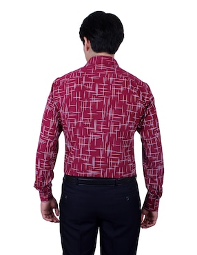 Camisa de vestir Parllieni manga larga para hombre
