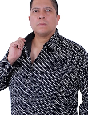 Camisa de vestir Parllieni manga larga para hombre