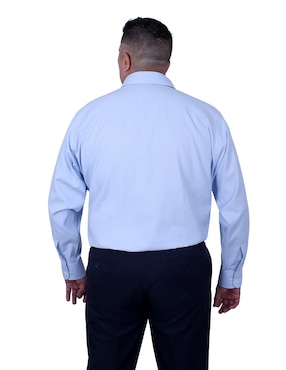 Camisa de vestir de Mezcla de materiales manga larga para hombre