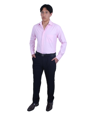 Camisa de vestir Parllieni manga larga para hombre