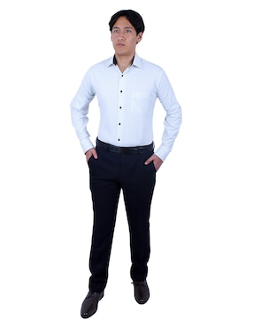 Camisa de vestir Parllieni manga larga para hombre
