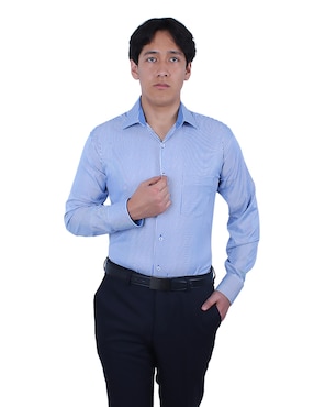 Camisa de vestir Parllieni manga larga para hombre