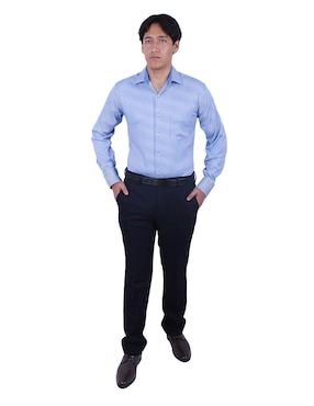 Camisa de vestir Parllieni manga larga para hombre