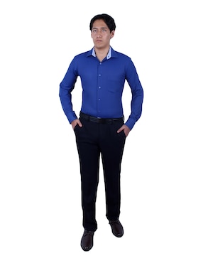 Camisa de vestir Parllieni manga larga para hombre