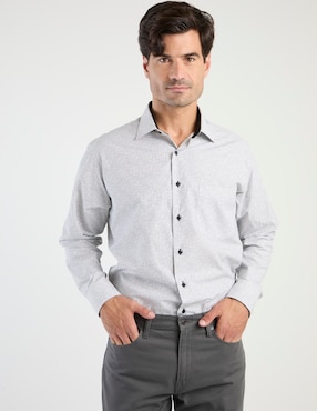 Camisa de vestir Parllieni manga larga para hombre