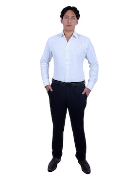 Camisa de vestir Parllieni manga larga para hombre