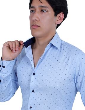 Camisa de vestir Parllieni manga larga para hombre