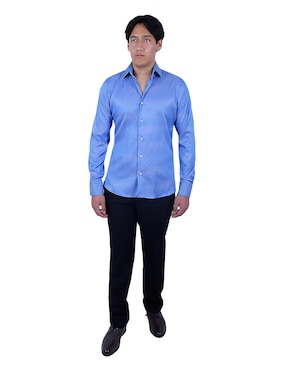 Camisa de vestir Parllieni manga larga para hombre