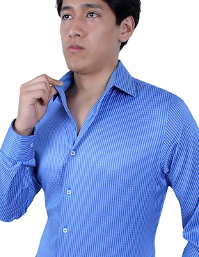 Camisa de vestir Parllieni manga larga para hombre