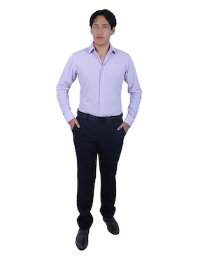 Camisa de vestir Parllieni manga larga para hombre