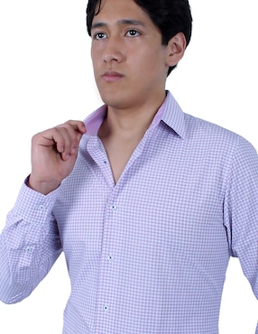 Camisa de vestir Parllieni manga larga para hombre