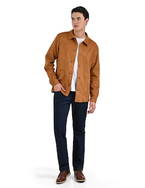 Sobrecamisa casual Contempo manga larga para hombre