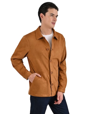Sobrecamisa casual Contempo manga larga para hombre