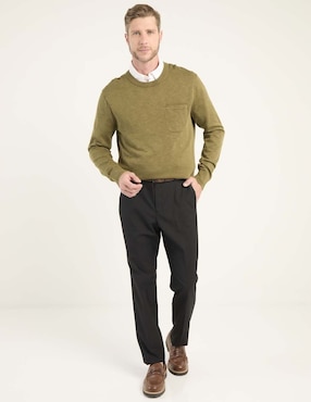 Pantalón de vestir recto Gianfranco Dunna de algodón para hombre