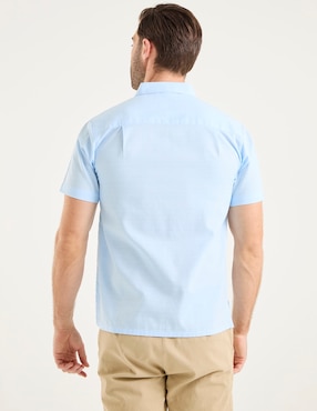 Camisa casual Gianfranco Dunna de algodón manga corta para hombre