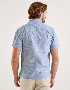 Camisa casual Gianfranco Dunna de algodón manga corta para hombre