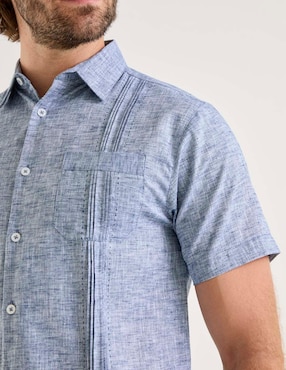Camisa casual Gianfranco Dunna de algodón manga corta para hombre