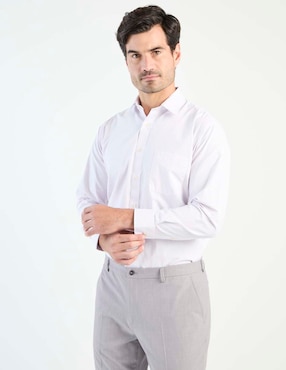 Camisa de vestir Pierre Cardin manga larga para hombre