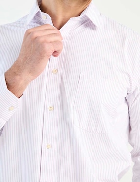 Camisa de vestir Pierre Cardin manga larga para hombre