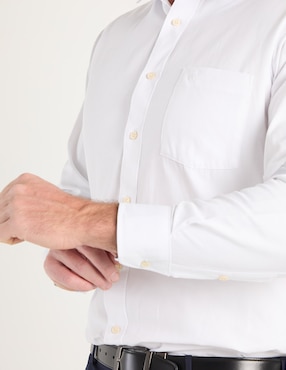 Camisa de vestir Pierre Cardin manga larga para hombre