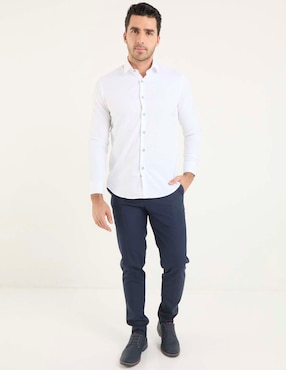 Camisa de vestir Pierre Cardin manga larga para hombre