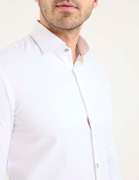 Camisa de vestir Pierre Cardin manga larga para hombre