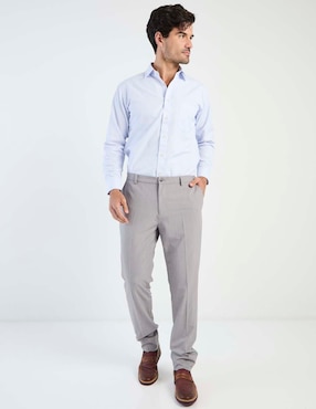 Camisa de vestir Pierre Cardin manga larga para hombre