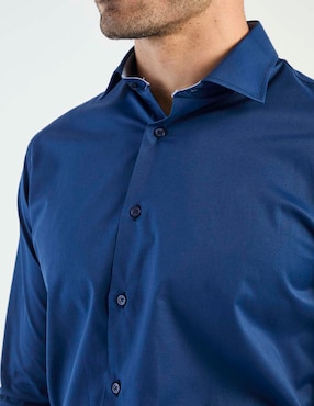 Camisa de vestir Pierre Cardin manga larga para hombre