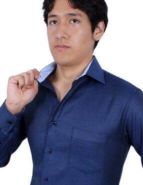 Camisa de vestir Parllieni manga larga para hombre