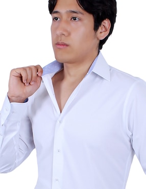 Camisa de vestir Parllieni manga larga para hombre