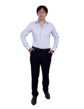 Camisa de vestir Parllieni manga larga para hombre