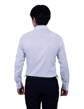 Camisa de vestir Parllieni manga larga para hombre