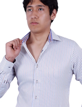 Camisa de vestir Parllieni manga larga para hombre