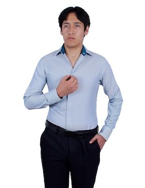 Camisa de vestir Parllieni manga larga para hombre