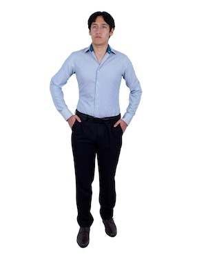 Camisa de vestir Parllieni manga larga para hombre