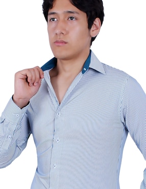Camisa de vestir Parllieni manga larga para hombre