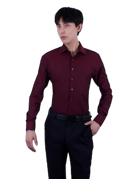 Camisa de vestir Parllieni manga larga para hombre