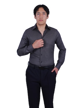 Camisa de vestir Parllieni manga larga para hombre