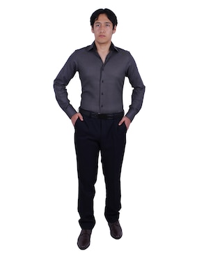Camisa de vestir Parllieni manga larga para hombre