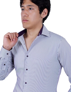 Camisa de vestir Parllieni manga larga para hombre