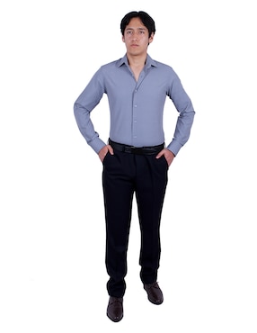 Camisa de vestir Parllieni manga larga para hombre