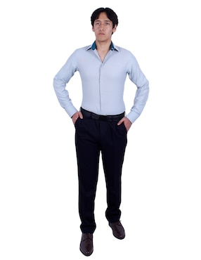 Camisa de vestir Parllieni manga larga para hombre
