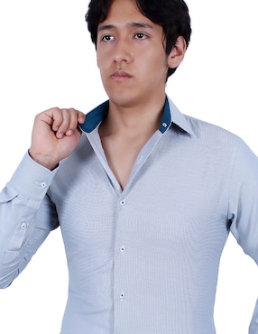 Camisa de vestir Parllieni manga larga para hombre