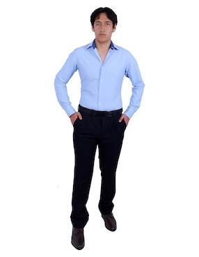 Camisa de vestir Parllieni manga larga para hombre