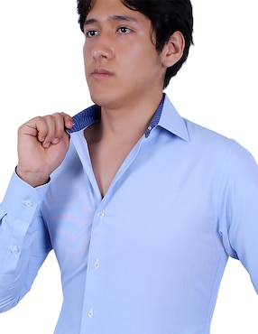 Camisa de vestir Parllieni manga larga para hombre