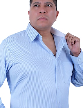 Camisa de vestir Parllieni manga larga para hombre