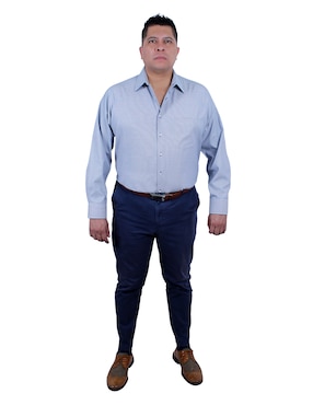 Camisa de vestir Parllieni manga larga para hombre