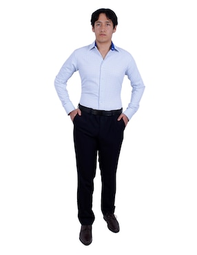 Camisa de vestir Parllieni manga larga para hombre
